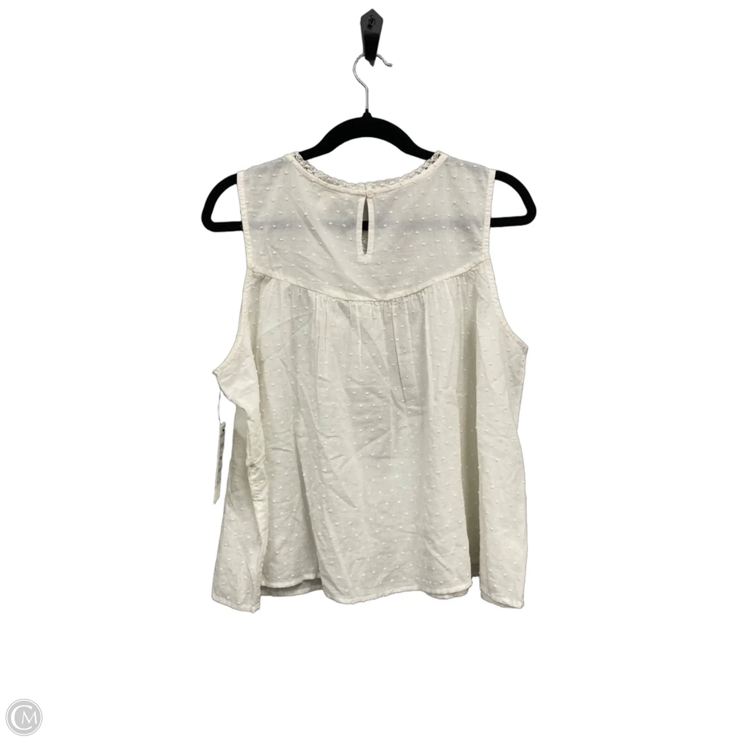 Top Sleeveless By Treasure And Bond In Cream, Size: Xl