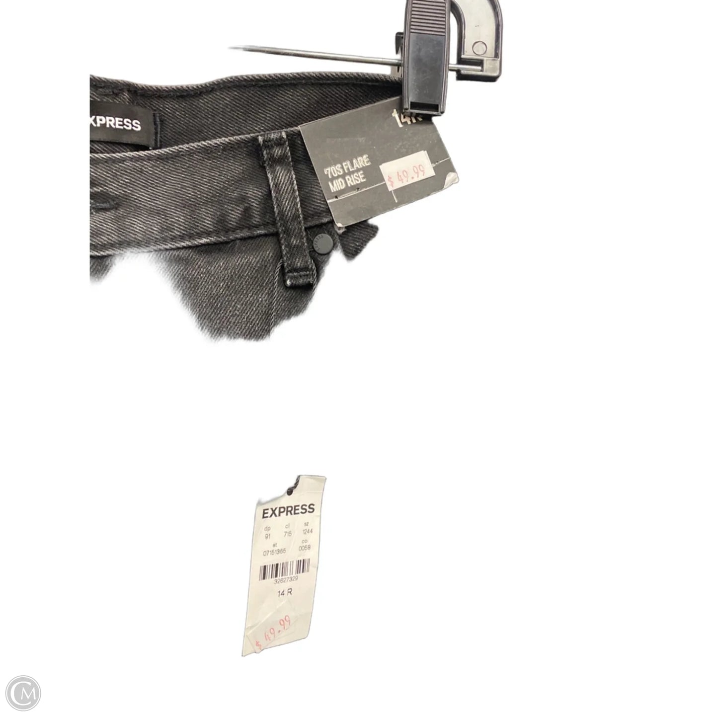 Jeans Flared By Express In Black, Size: 14