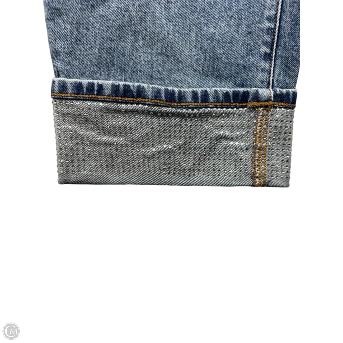 Jeans Boyfriend By Lane Bryant In Blue & Silver, Size: 18