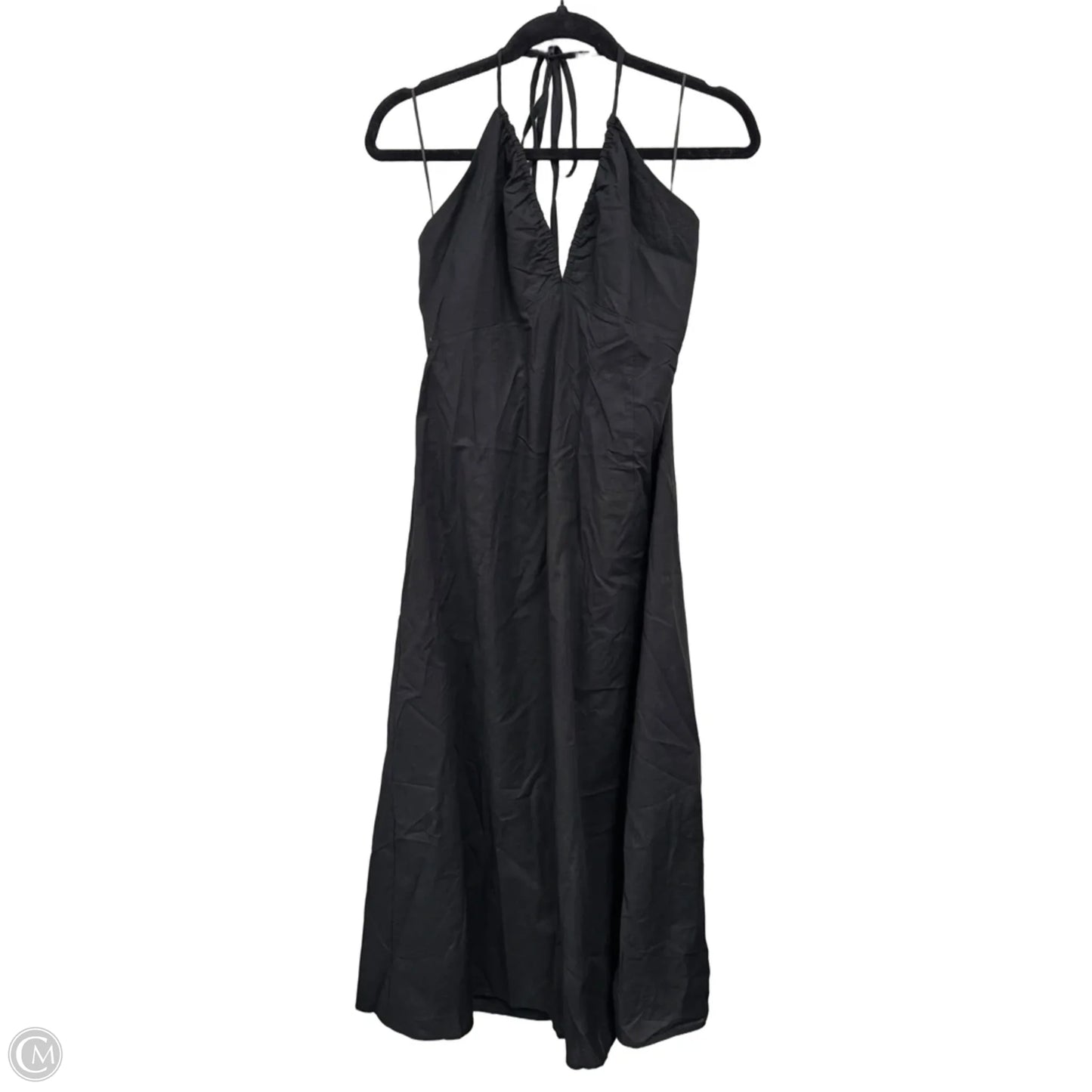 Dress Casual Midi By H&m In Black, Size: M