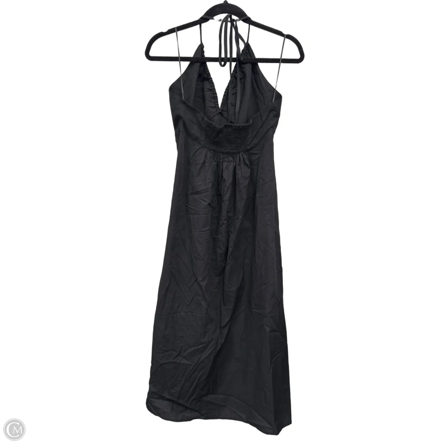 Dress Casual Midi By H&m In Black, Size: M