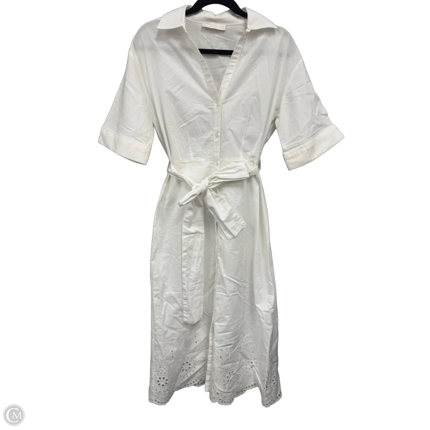 Dress Casual Midi By Mng In White, Size: 10