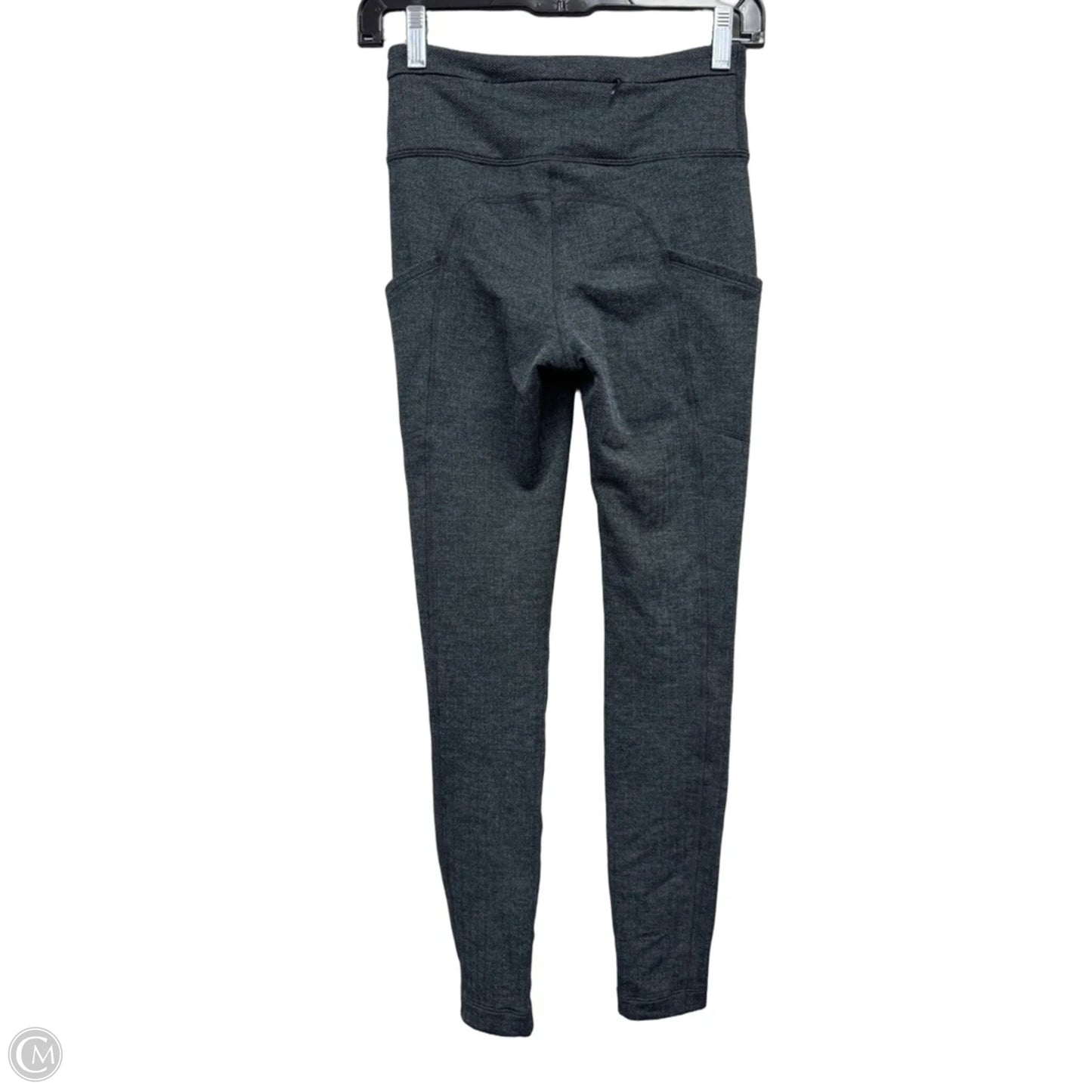 Athletic Leggings By Champion In Black & Grey, Size: Xs