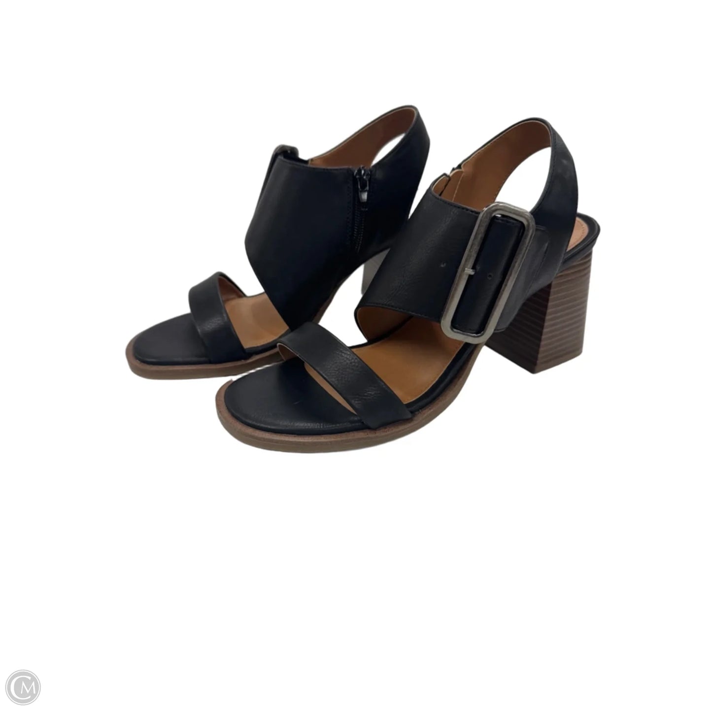 Sandals Heels Platform By So In Black, Size: 8.5