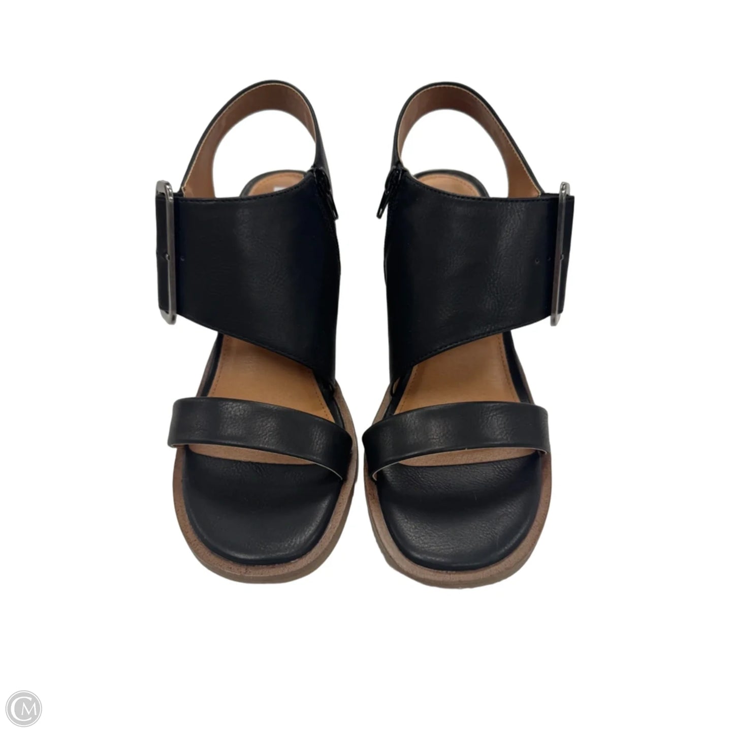 Sandals Heels Platform By So In Black, Size: 8.5