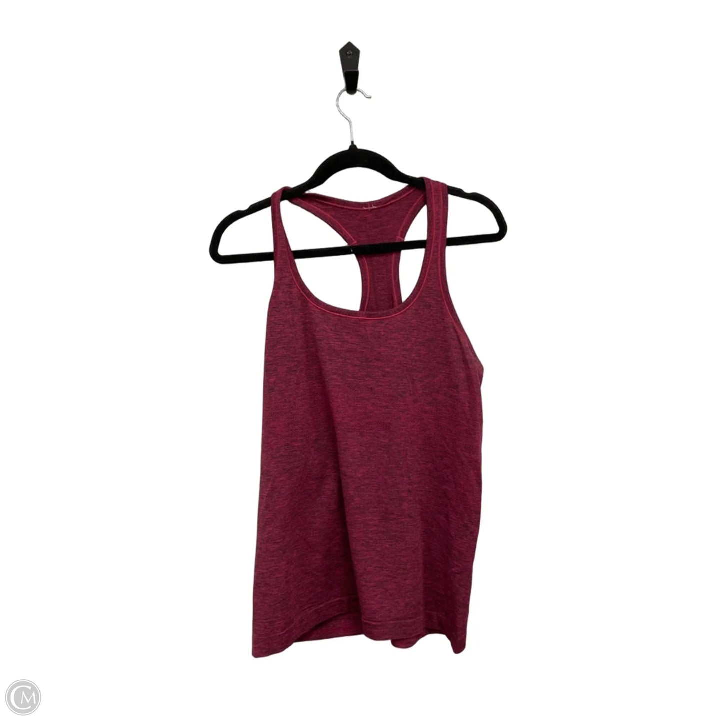 Athletic Tank Top By Lululemon In Black & Red, Size: 12