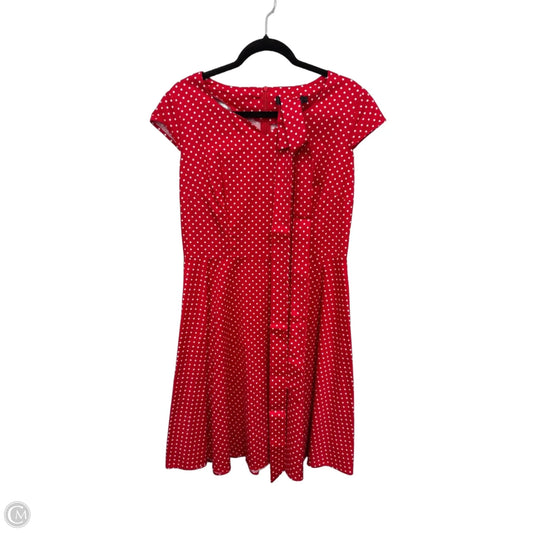 Dress Casual Short By Clothes Mentor In Red & White, Size: Xl