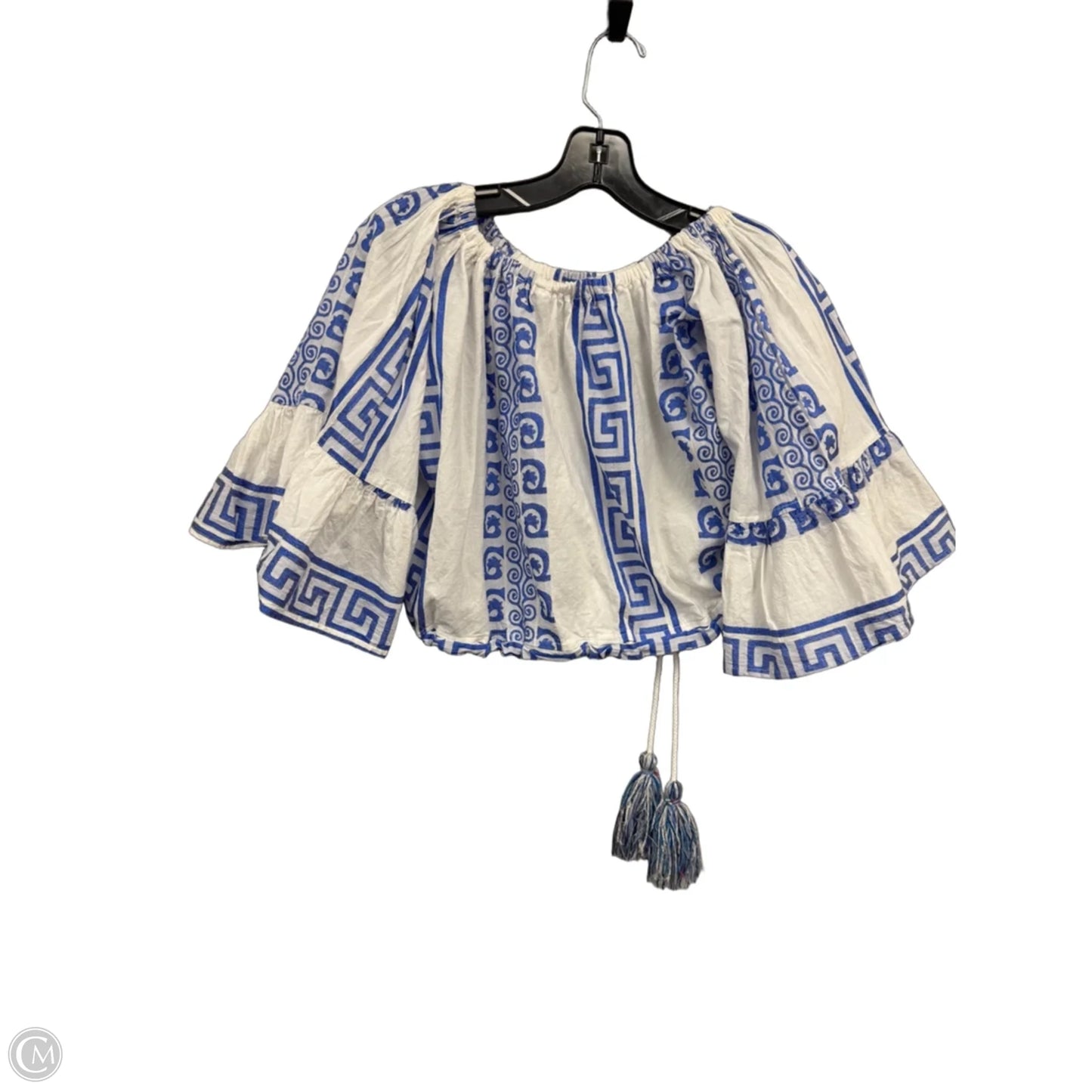 Skirt Set 2pc By Clothes Mentor In Blue & White, Size: S