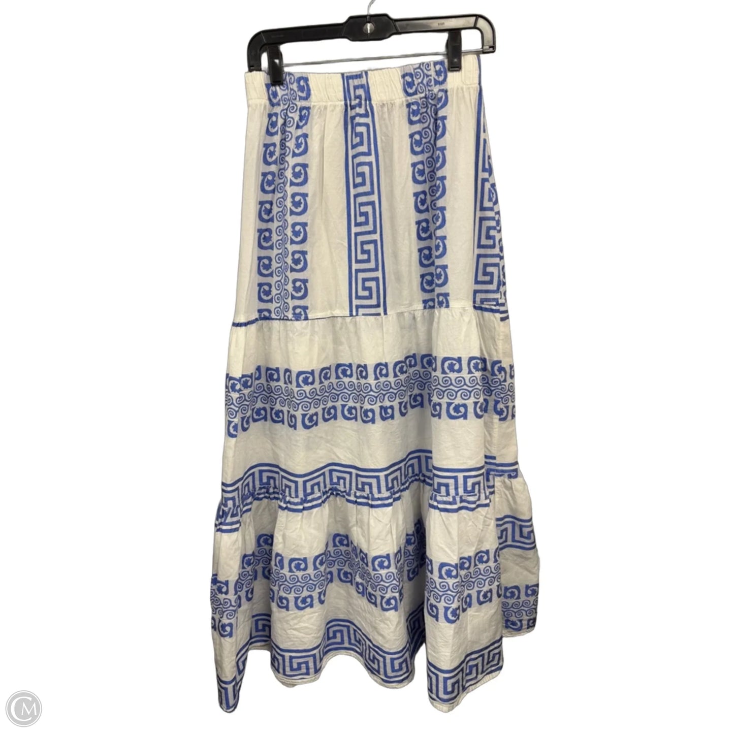 Skirt Set 2pc By Clothes Mentor In Blue & White, Size: S