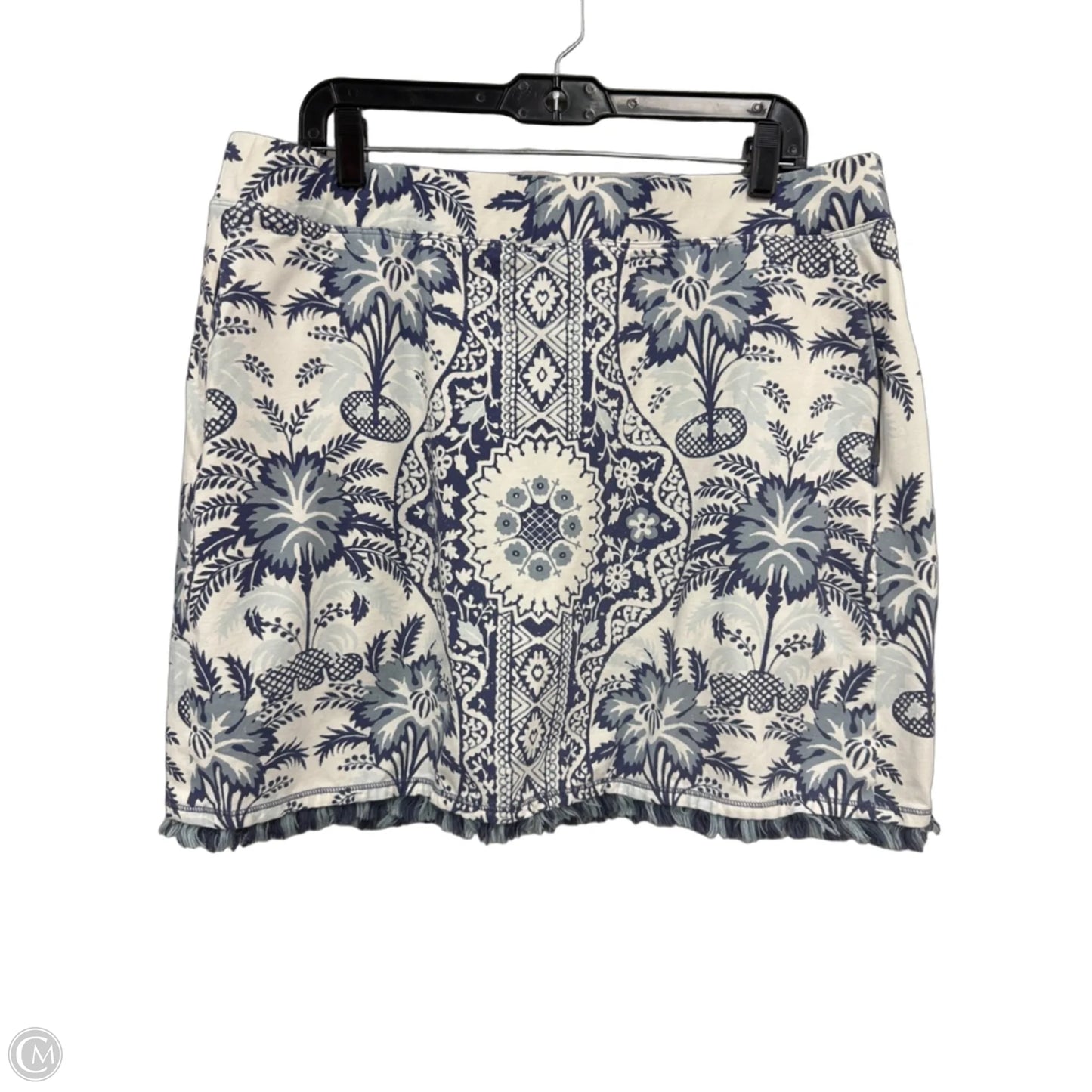 Skort By Spartina In Blue & Cream, Size: Xxl