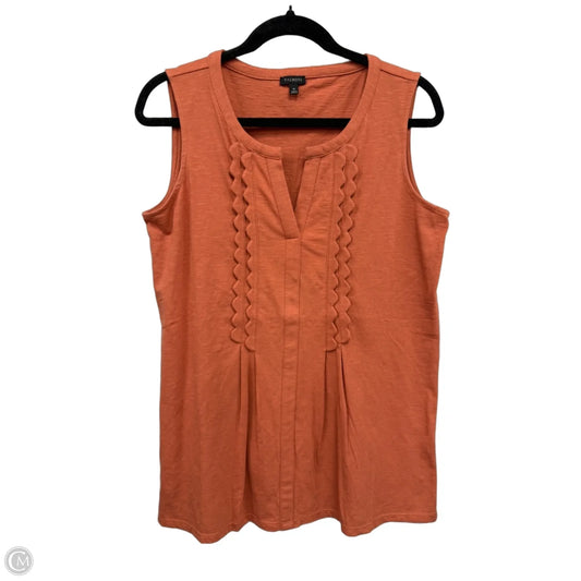 Top Sleeveless By Talbots In Coral, Size: M