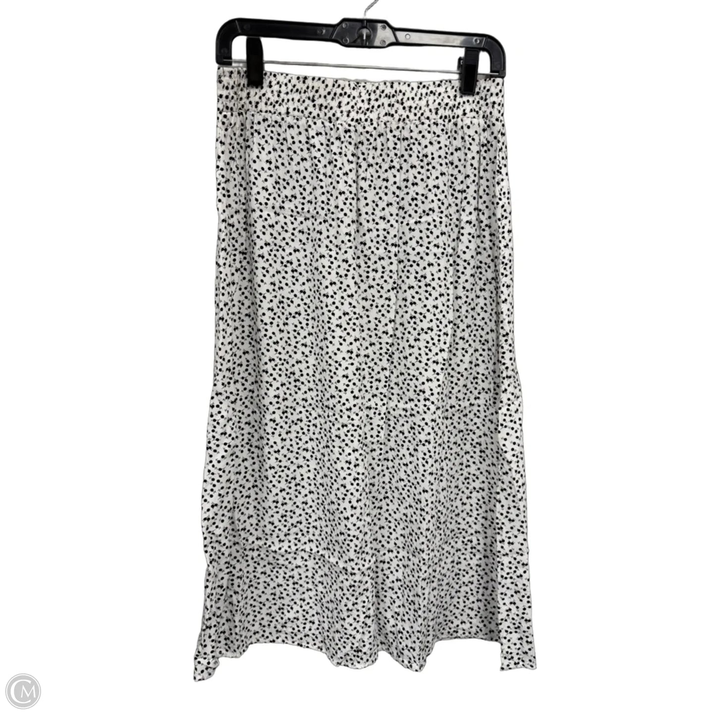 Skirt Midi By Loft In Black & White, Size: S