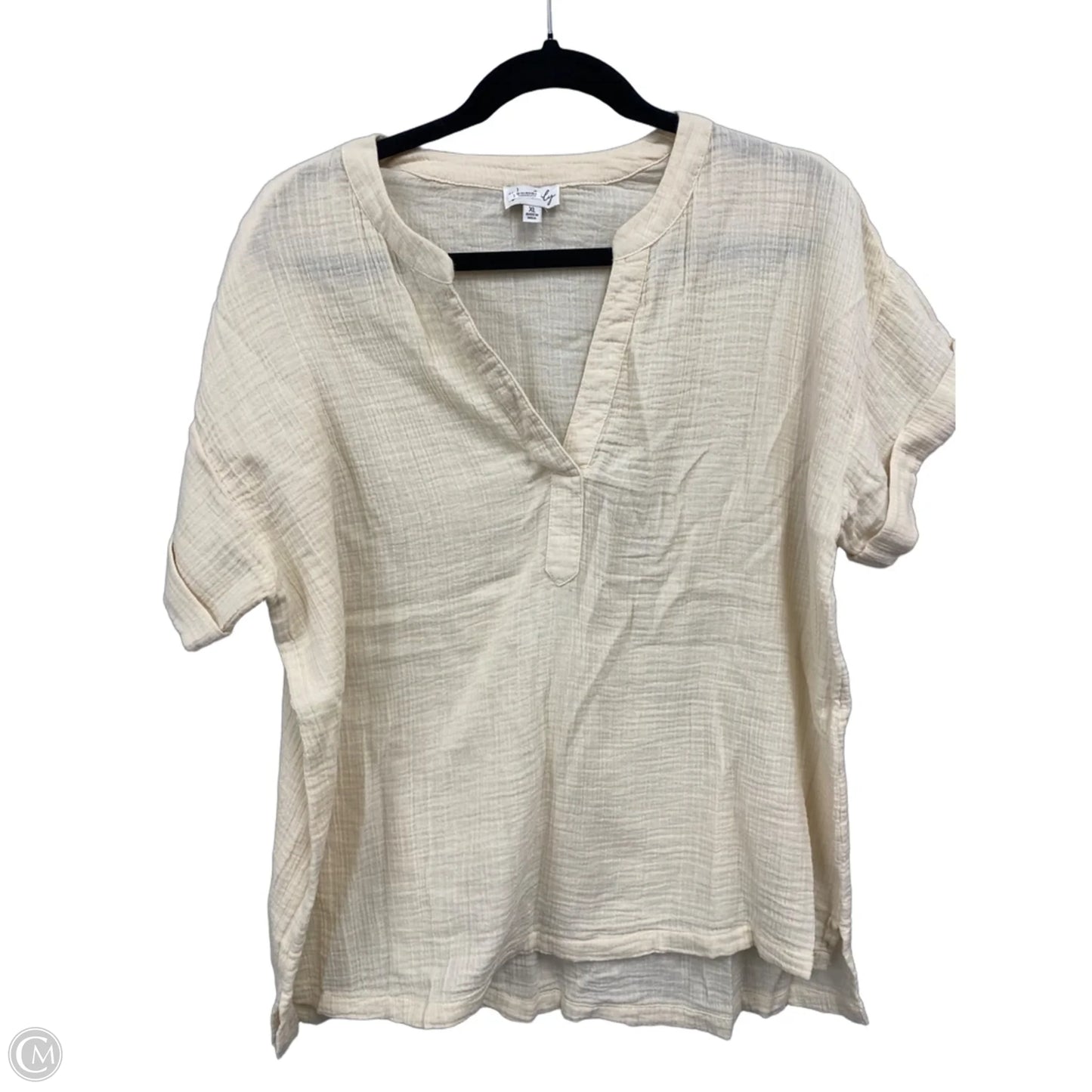 Top Short Sleeve By Wonderly In Floral Print, Size: Xl