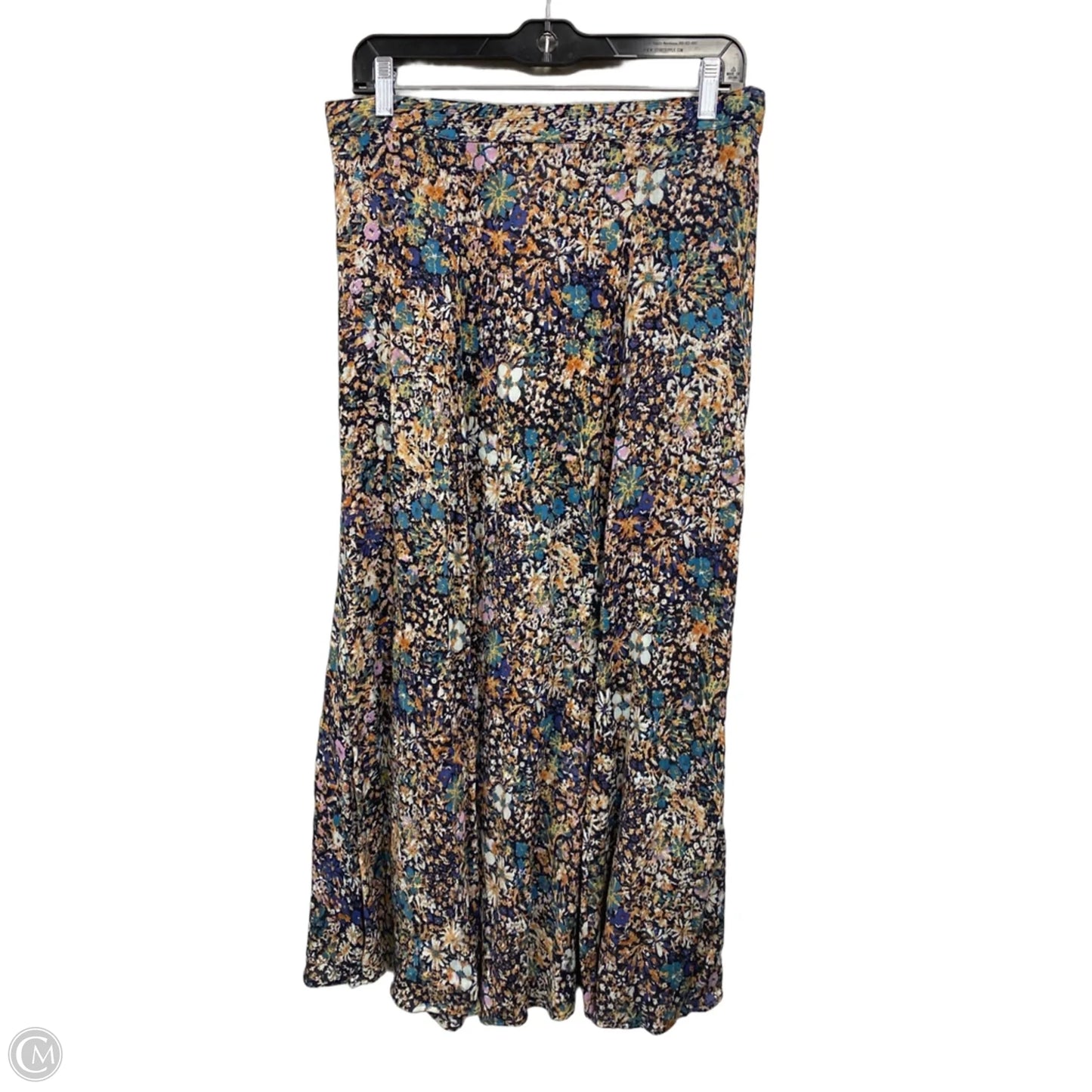 Skirt Maxi By Chelsea And Theodore In Black & Orange, Size: L