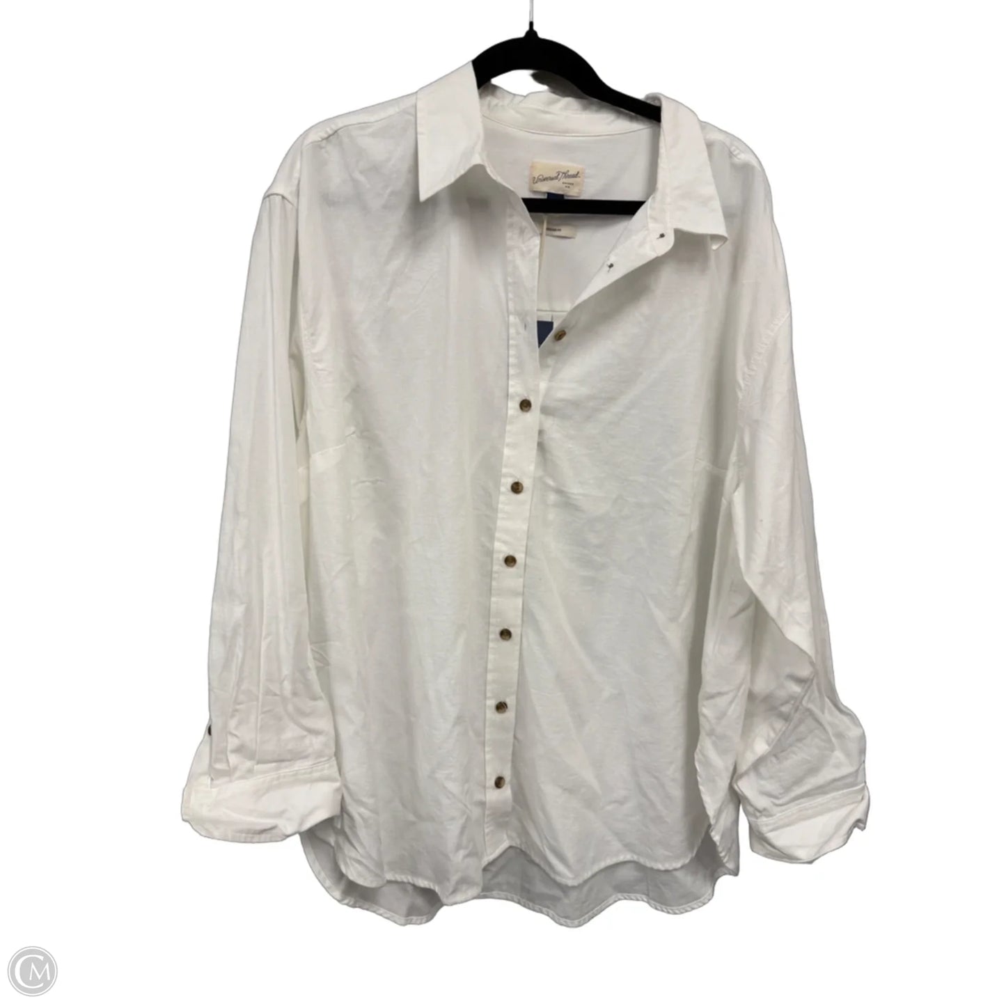 Top Long Sleeve By Universal Thread In White, Size: Xxl