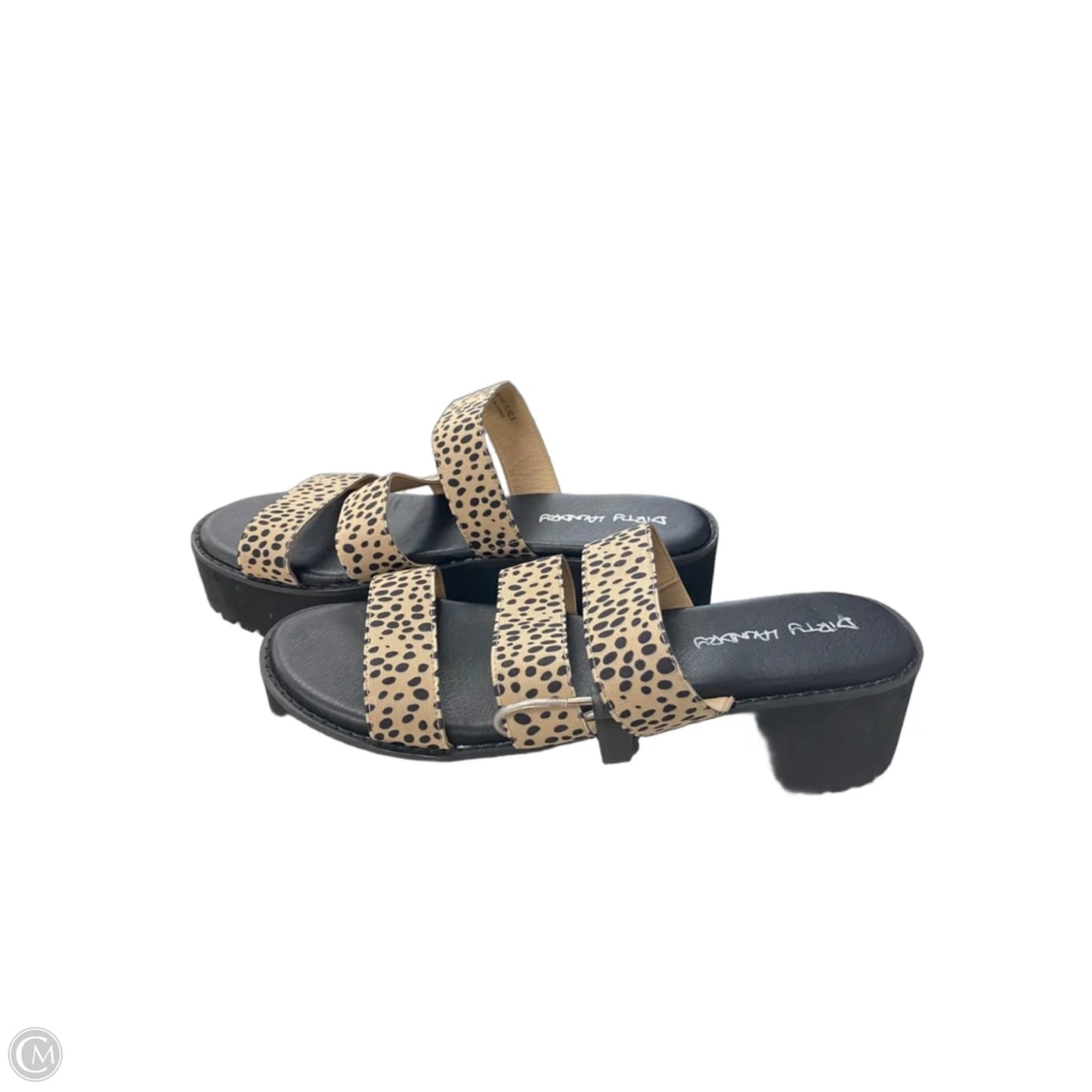Sandals Heels Platform By Dirty Laundry In Black & Tan, Size: 11
