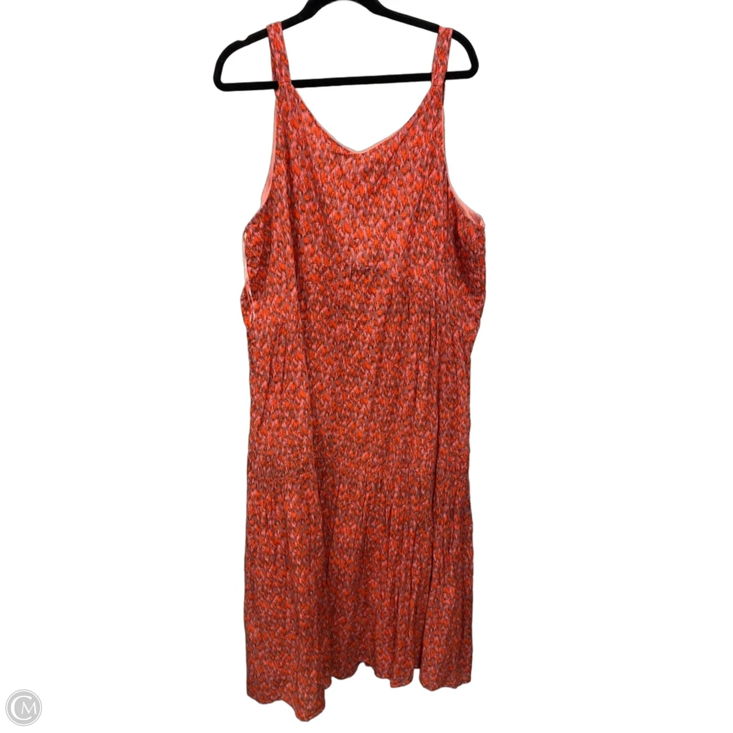 Dress Casual Midi By Joie In Black & Orange, Size: Xxl