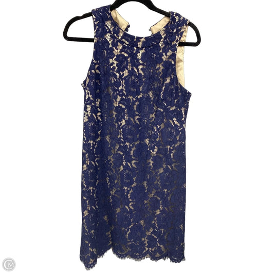 Dress Casual Short By Vince Camuto In Blue & Cream, Size: 8