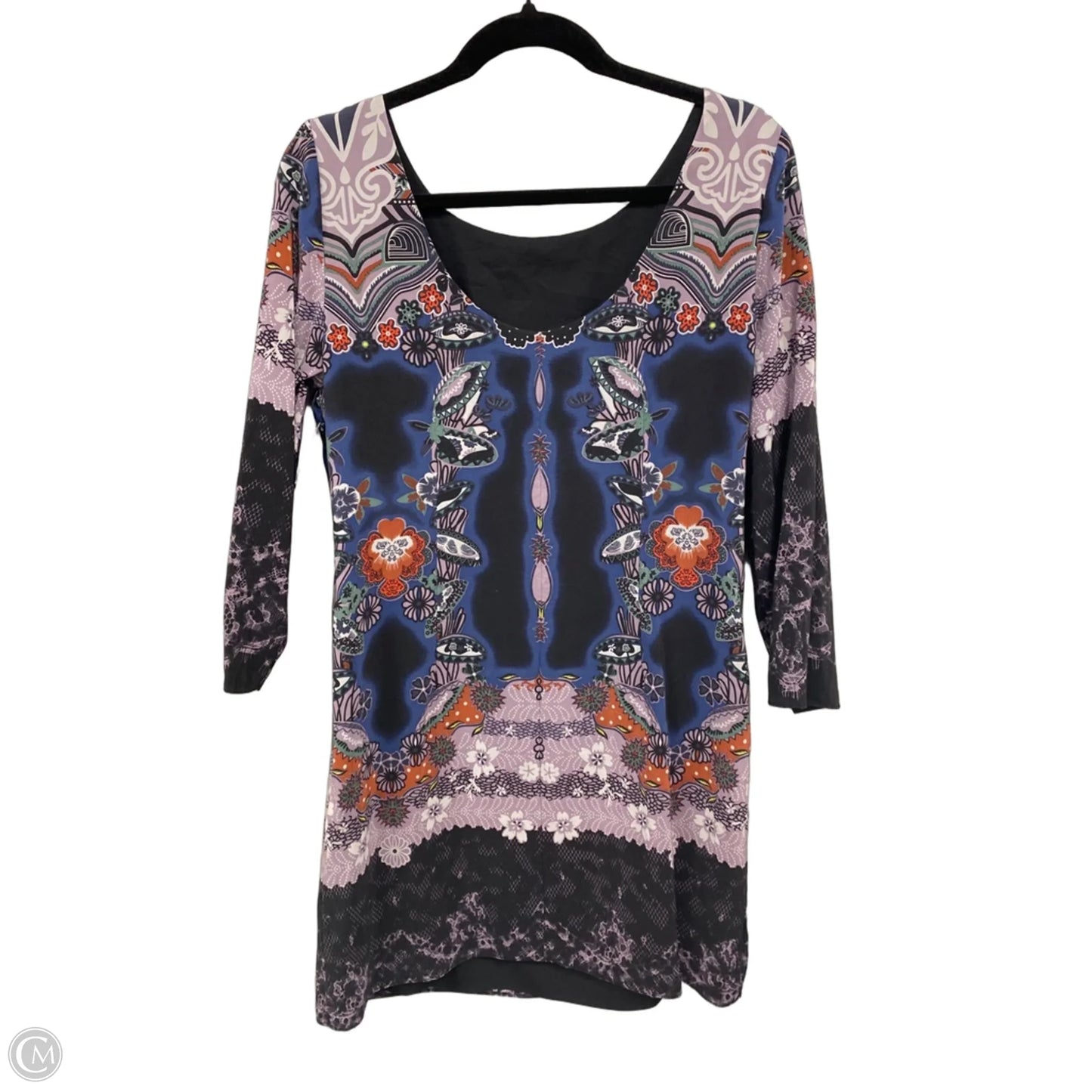 Dress Casual Short By Tibi In Black & Purple, Size: 10