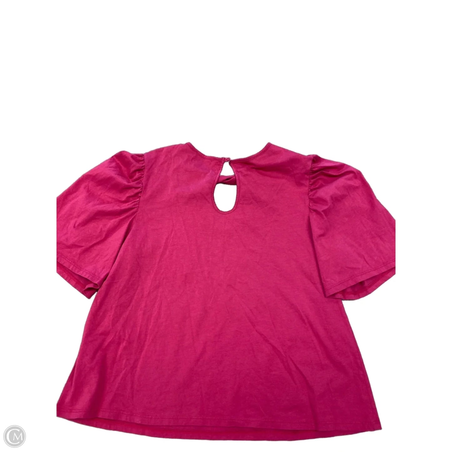 Top Short Sleeve By Nation In Pink, Size: S