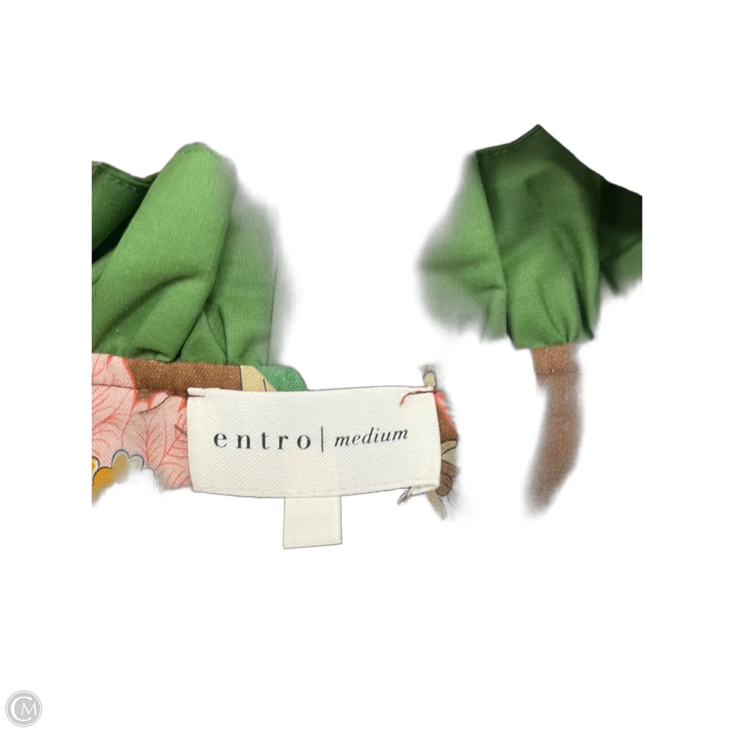 Top Short Sleeve By Entro In Brown & Green, Size: M