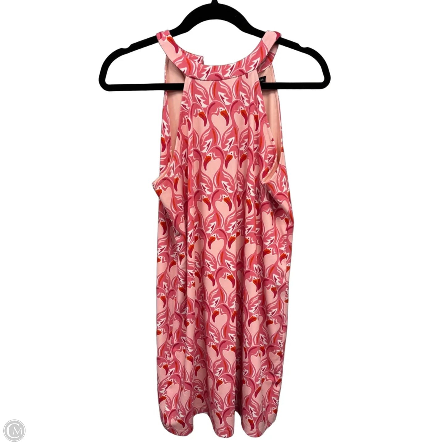 Dress Casual Short By Versona In Orange & Pink, Size: S