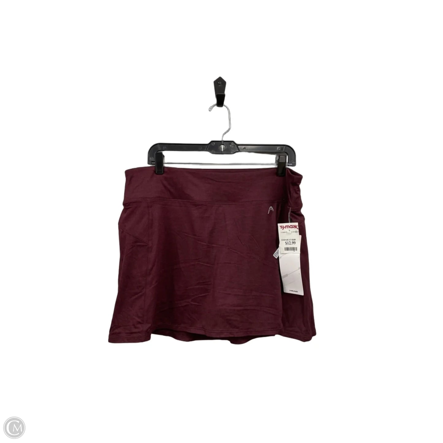 Athletic Skort By Head In Maroon, Size: Xl