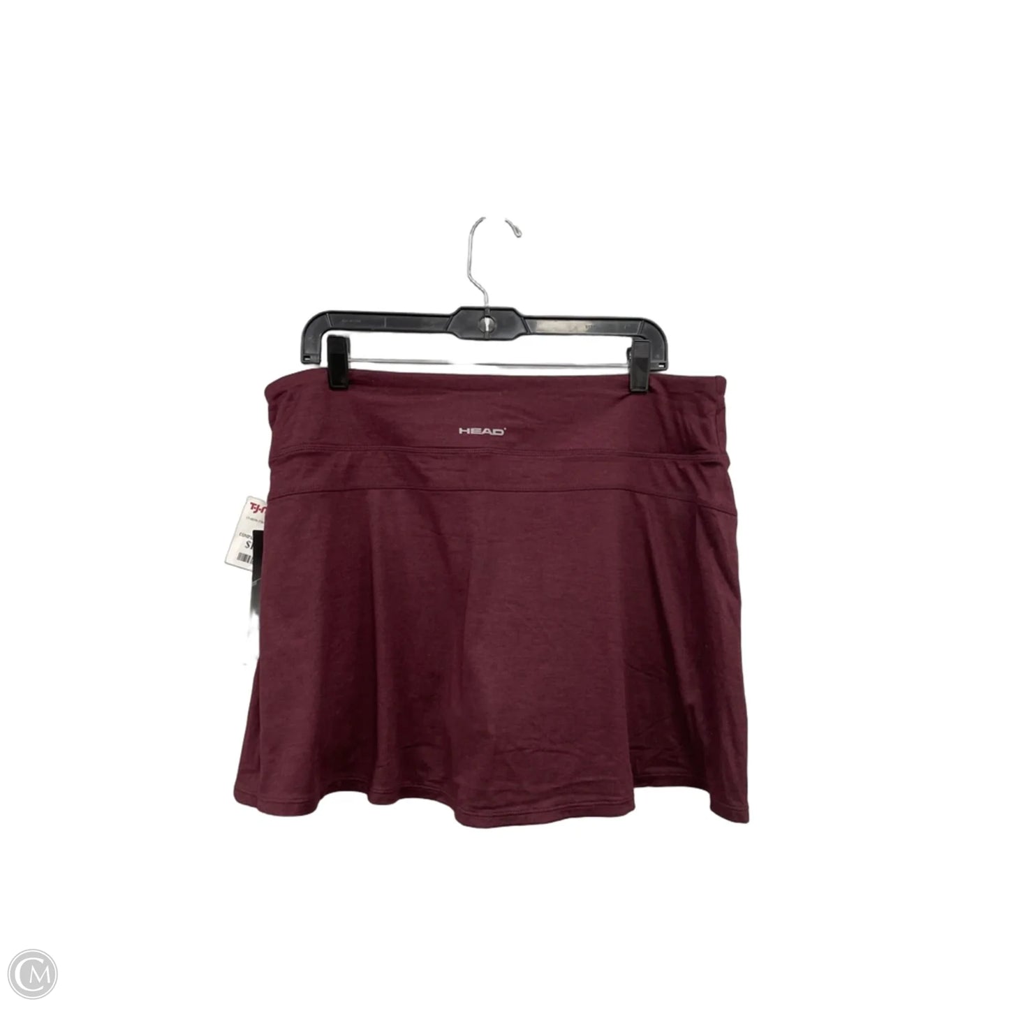 Athletic Skort By Head In Maroon, Size: Xl