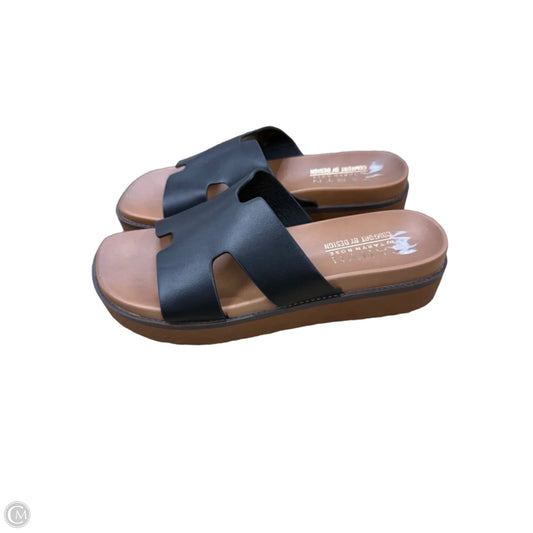 Sandals Heels Platform By Taryn Rose In Black, Size: 7.5
