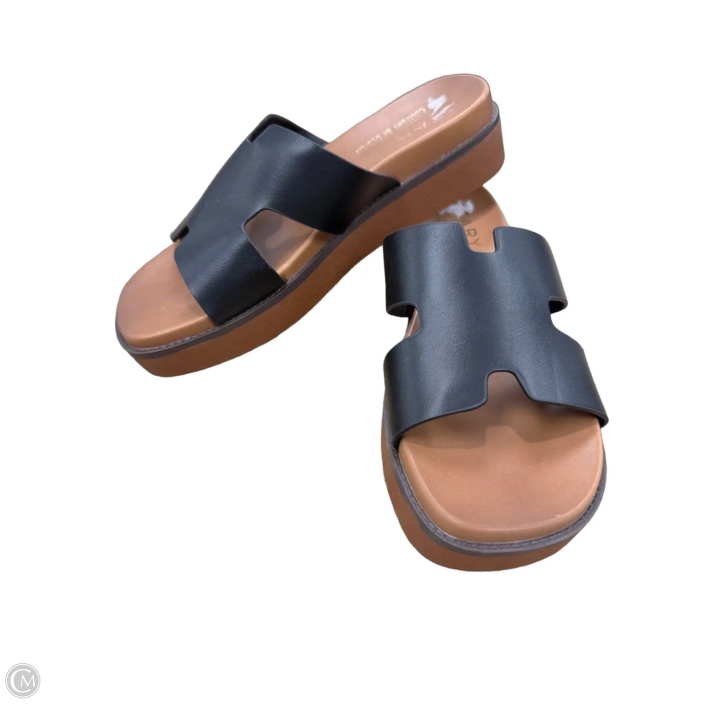 Sandals Heels Platform By Taryn Rose In Black, Size: 7.5