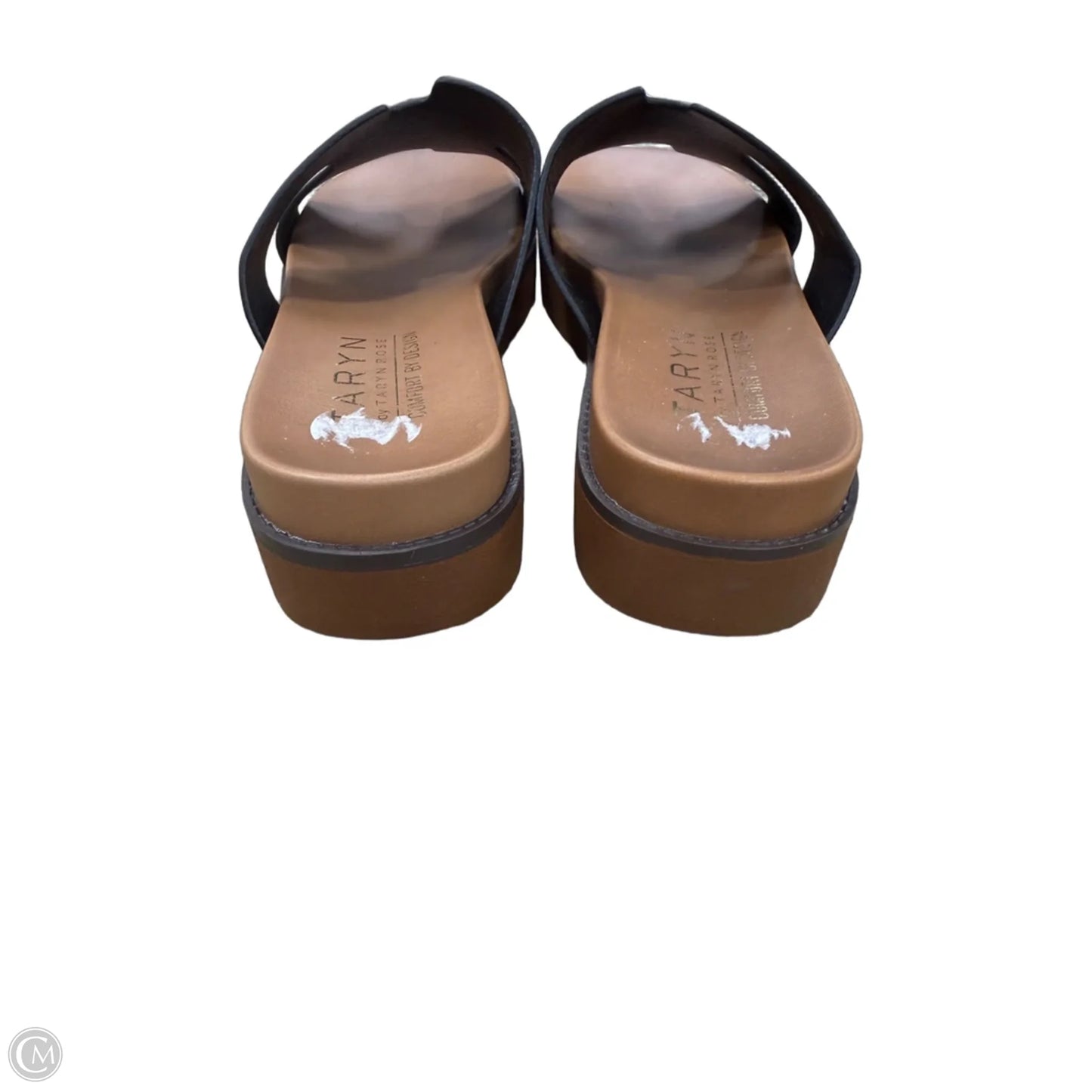 Sandals Heels Platform By Taryn Rose In Black, Size: 7.5