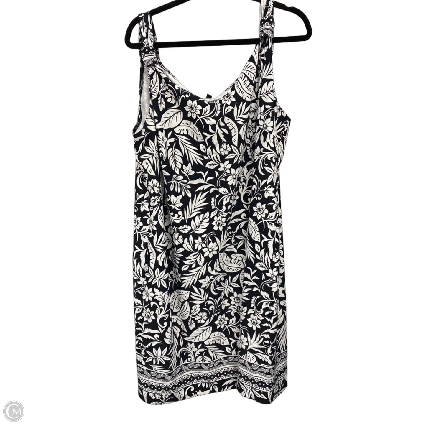 Dress Casual Short By Talbots In Black & White, Size: 2x