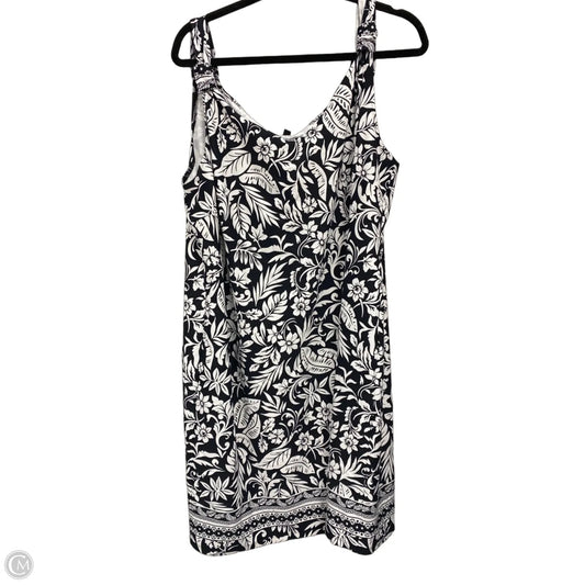 Dress Casual Short By Talbots In Black & White, Size: 2x