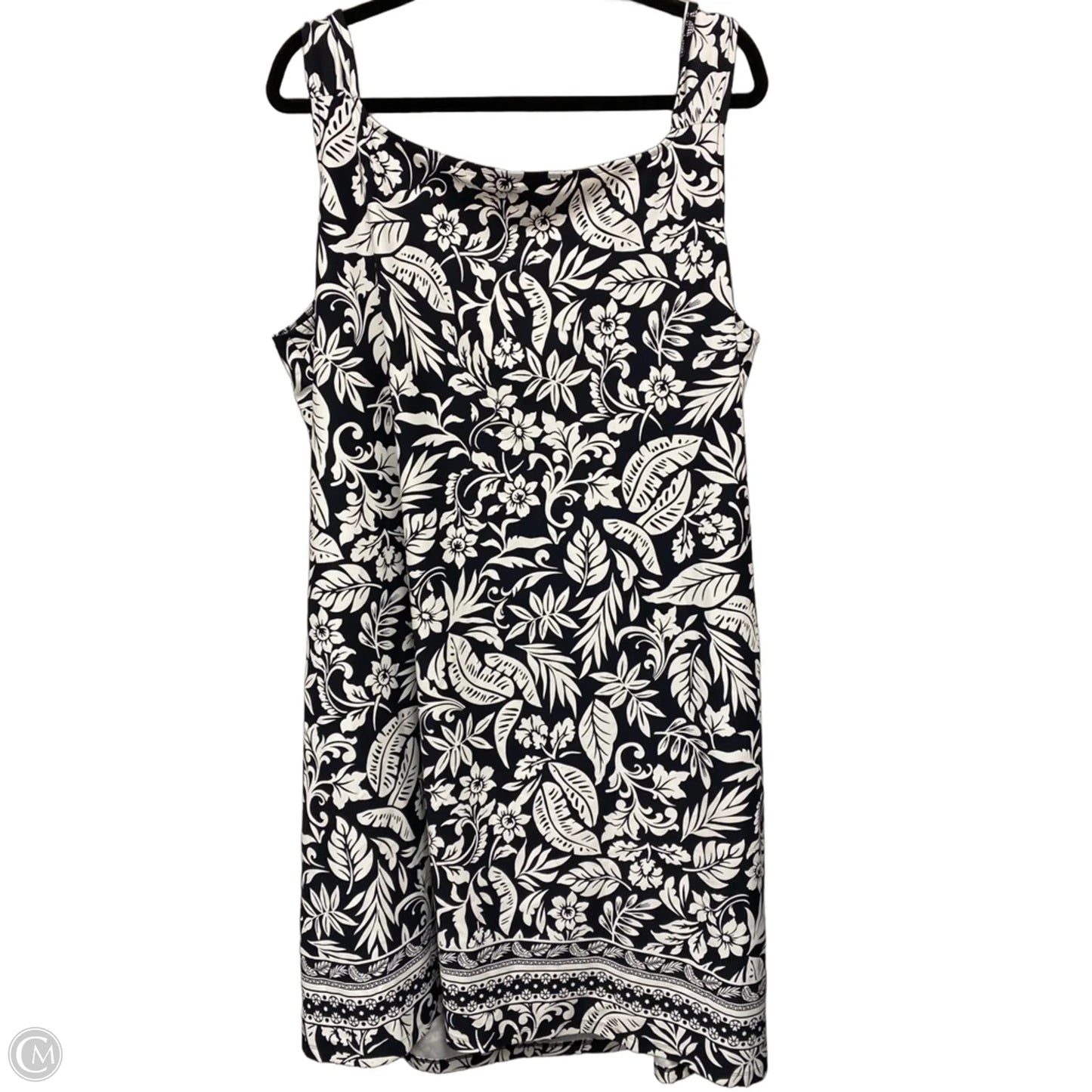 Dress Casual Short By Talbots In Black & White, Size: 2x