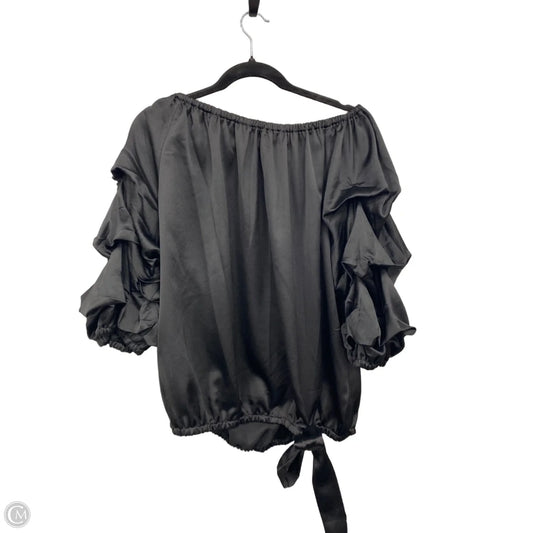 Top Short Sleeve By Msk In Black, Size: 2x