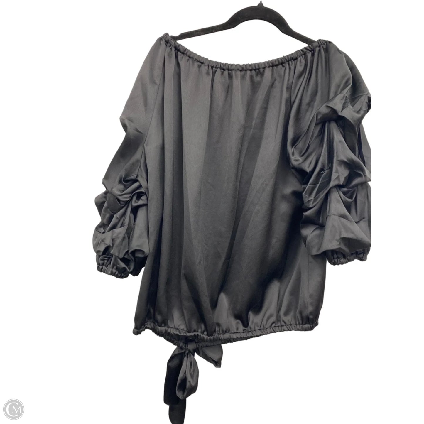Top Short Sleeve By Msk In Black, Size: 2x