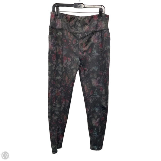 Athletic Leggings By Clothes Mentor In Black & Red, Size: Xl