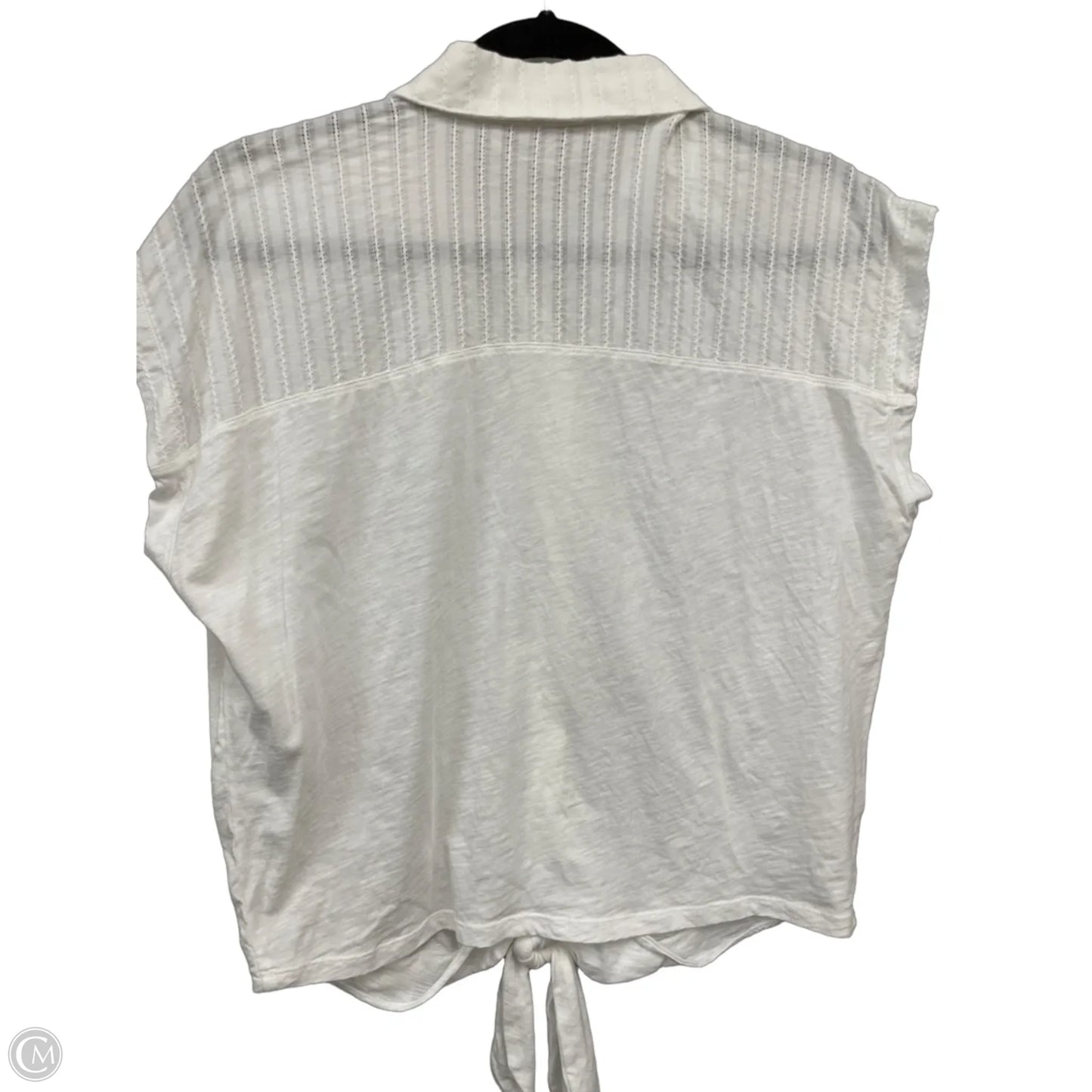 Top Short Sleeve By Loft In Cream, Size: S