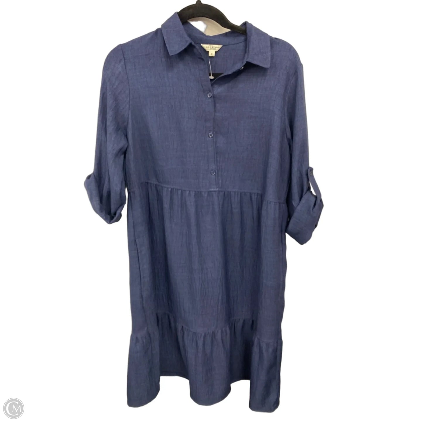 Dress Casual Midi By Max Studio In Navy, Size: S