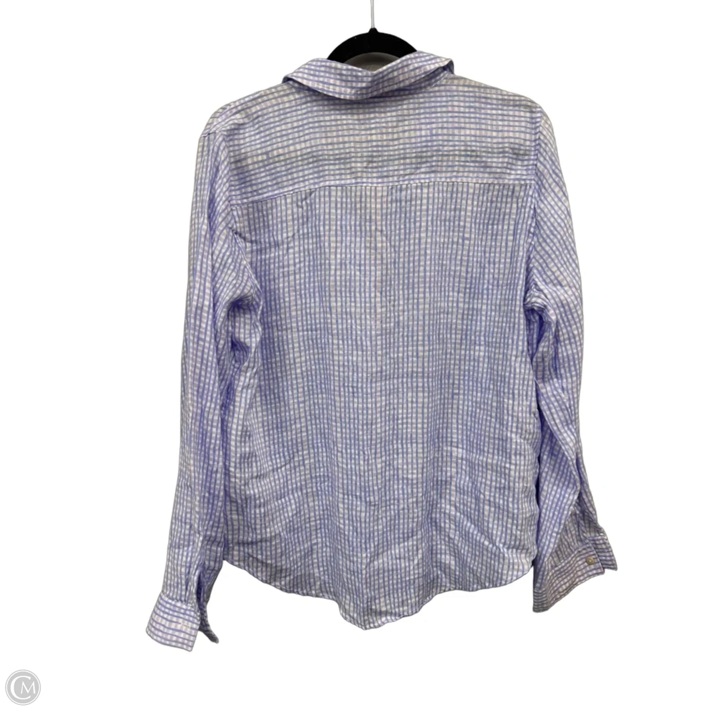 Top Long Sleeve Designer By Lilly Pulitzer In Blue & Purple, Size: M
