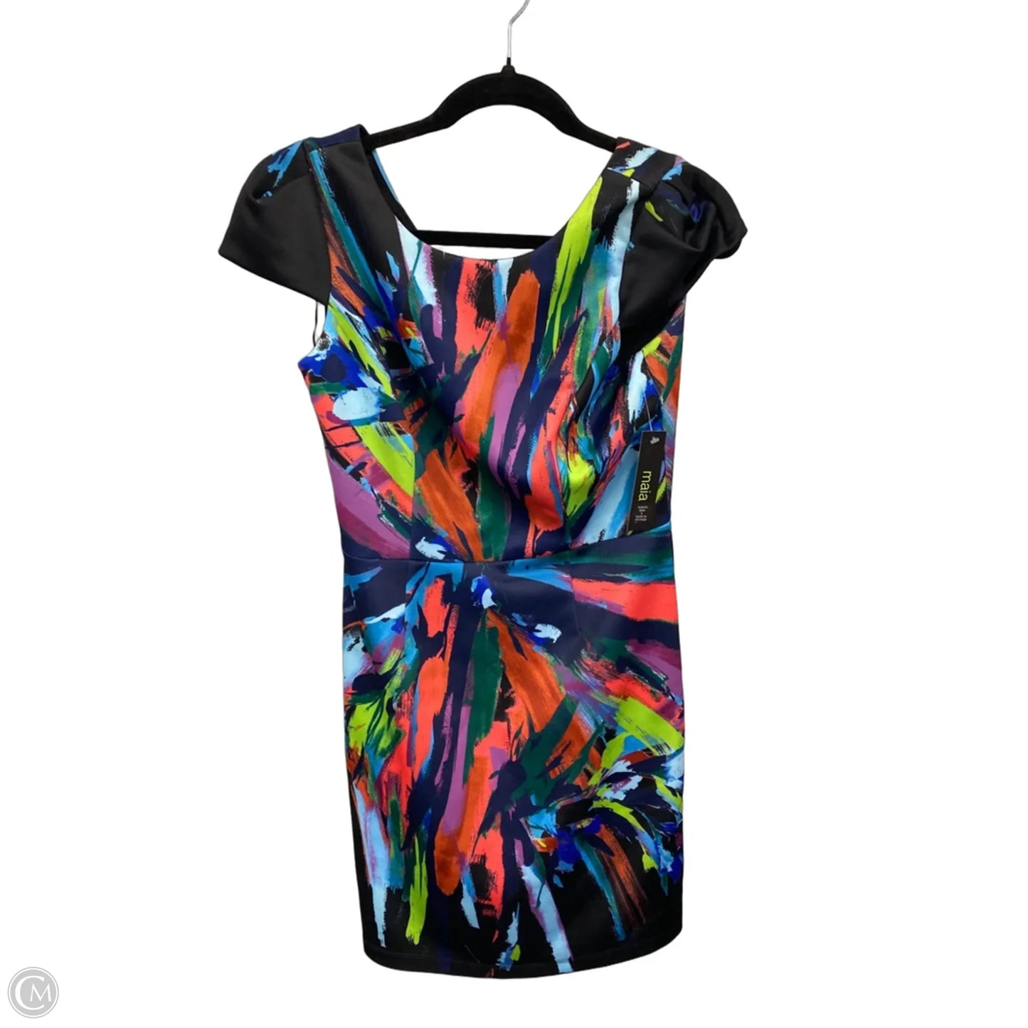 Dress Casual Short By Clothes Mentor In Black & Orange, Size: 6