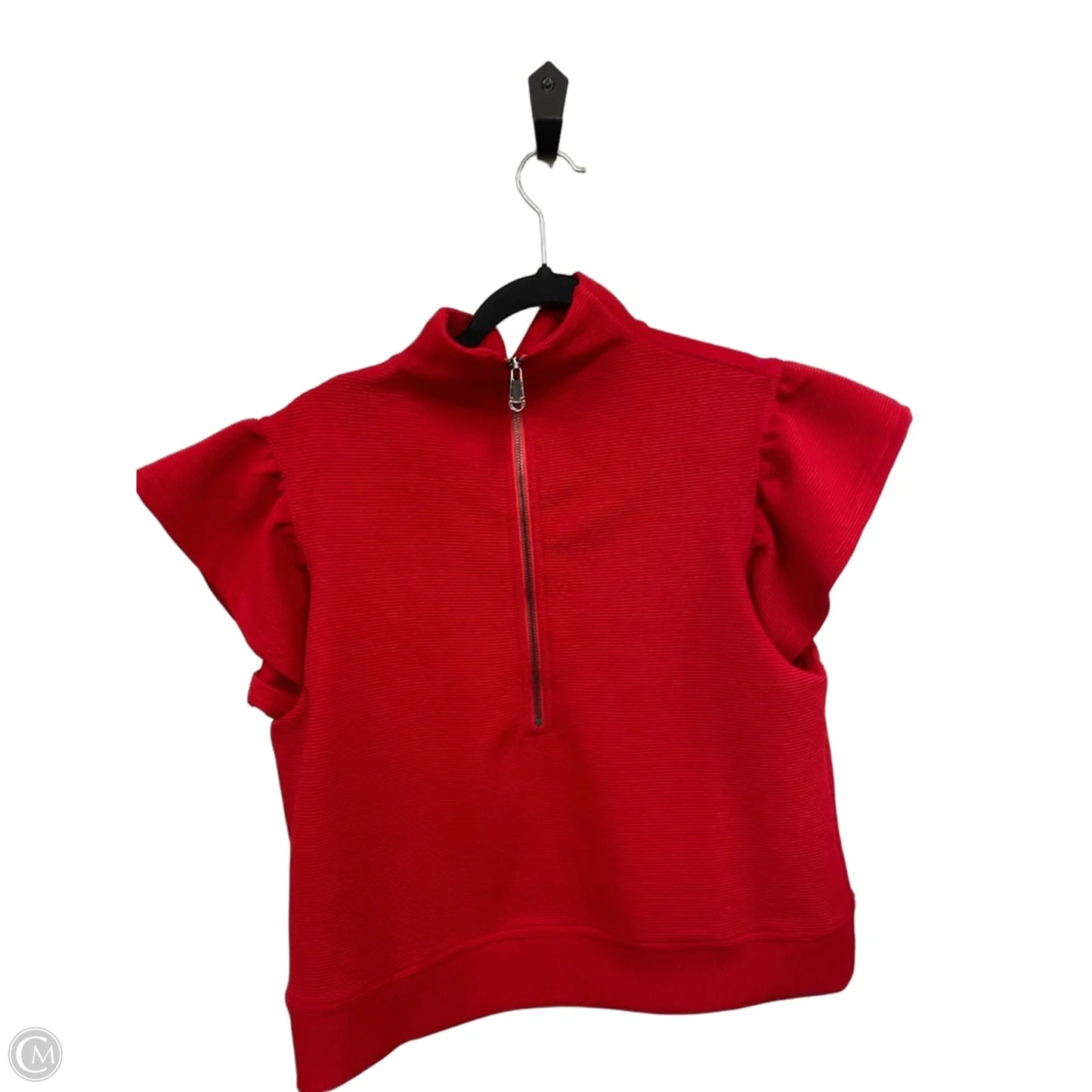 Top Short Sleeve By Entro In Red, Size: S