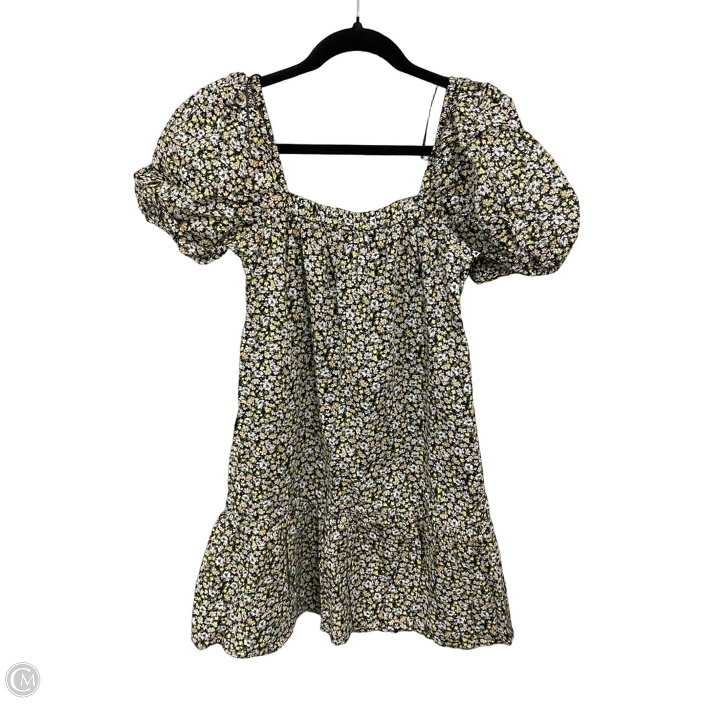 Dress Casual Short By Uniqlo In Black & Yellow, Size: Xs