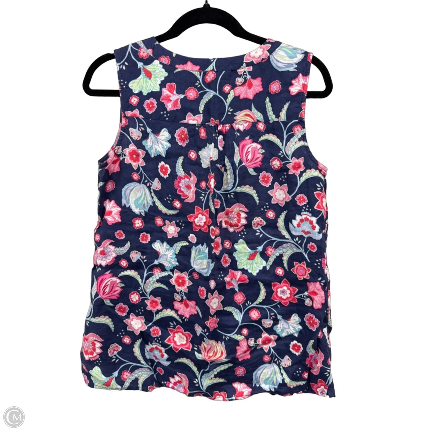 Top Sleeveless By Talbots In Blue & Pink, Size: S