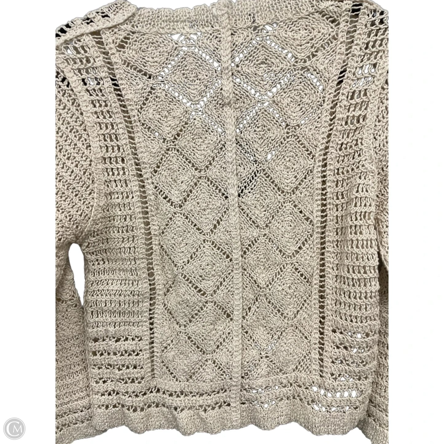 Cardigan By Clothes Mentor In Cream, Size: S