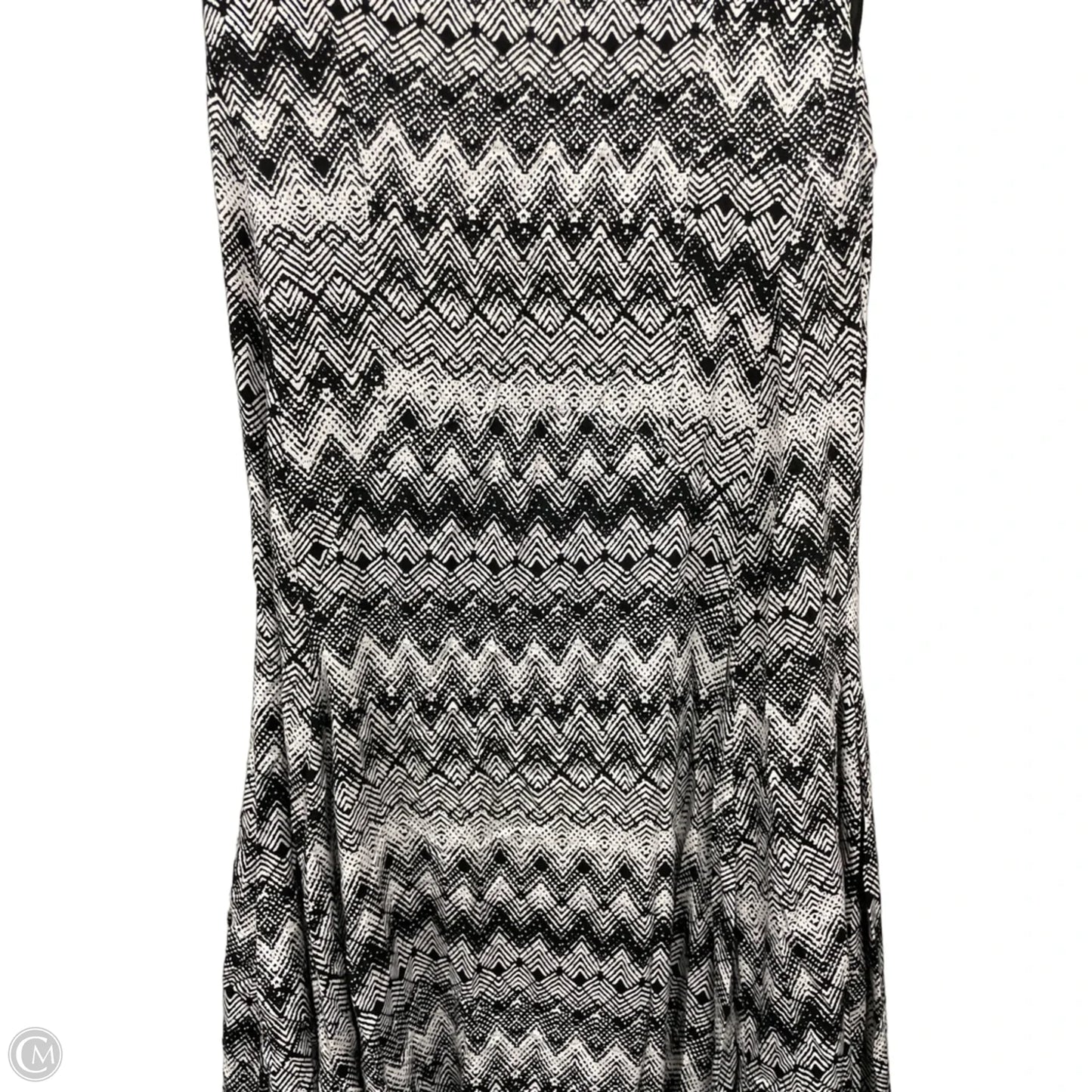 Dress Casual Midi By Clothes Mentor In Black & White, Size: 1x