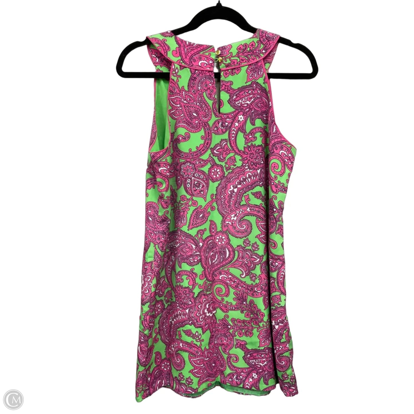 Dress Casual Short By Crown And Ivy In Green & Pink, Size: Mp