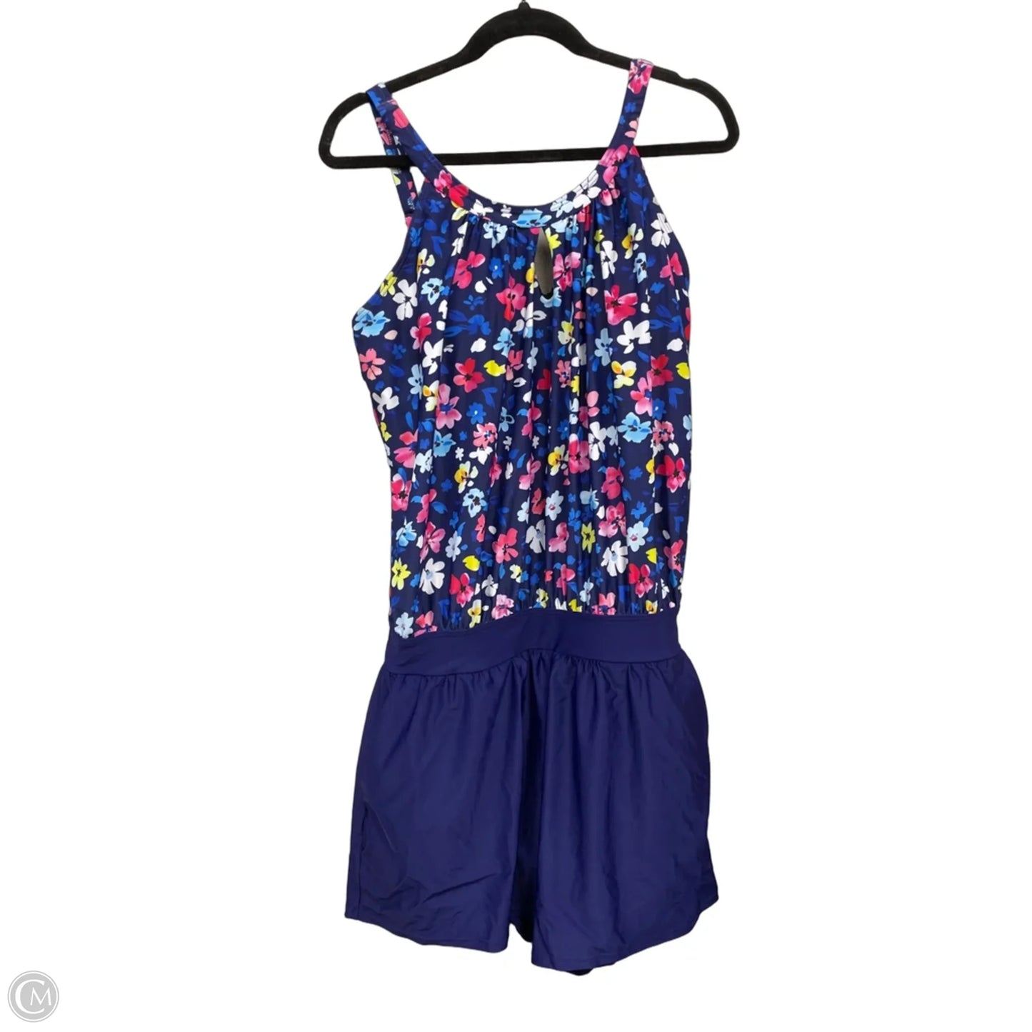 Swimsuit By Bloomchic In Blue & Pink, Size: 12