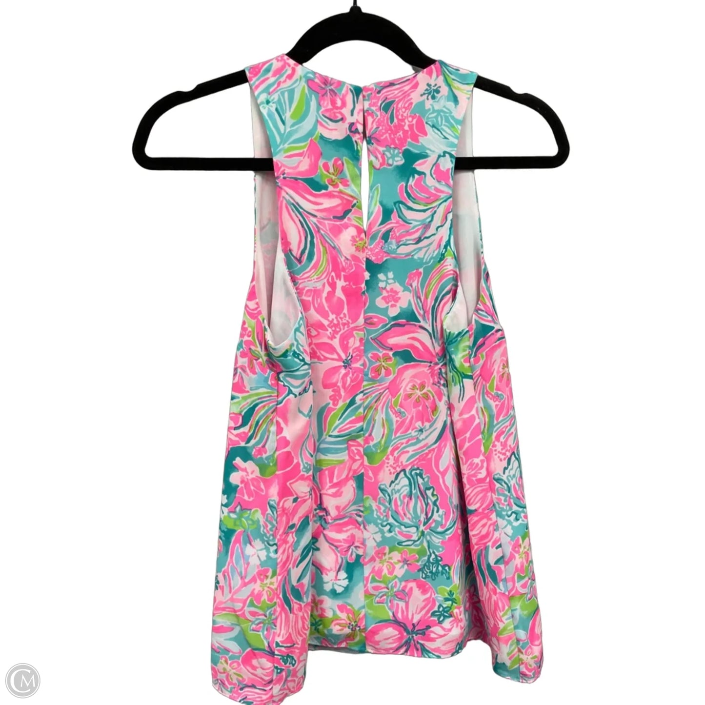 Top Sleeveless Designer By Lilly Pulitzer In Blue & Pink, Size: S
