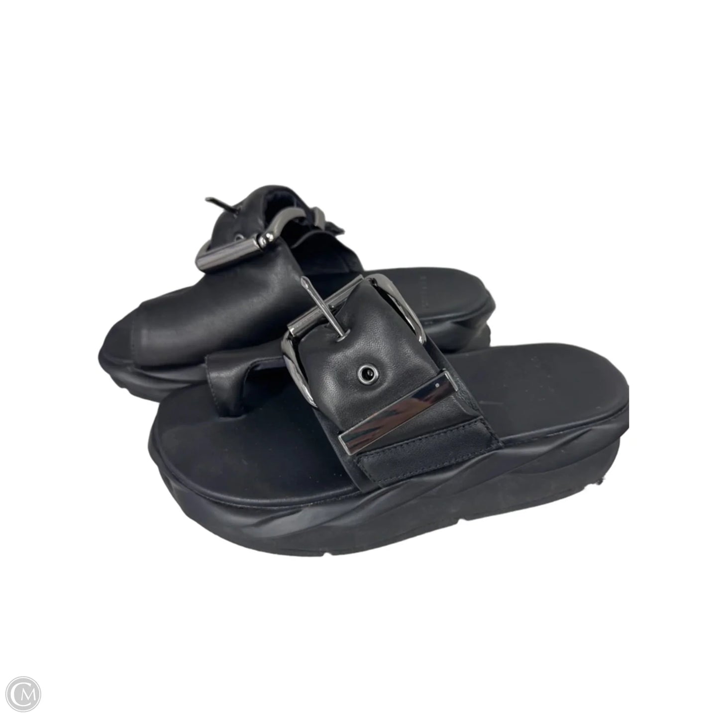 Sandals Heels Platform By Cmb In Black, Size: 9.5